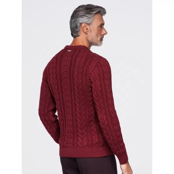  Muški pulover OMBRE OM-SWSW-0191 TAMNOCRVENA 