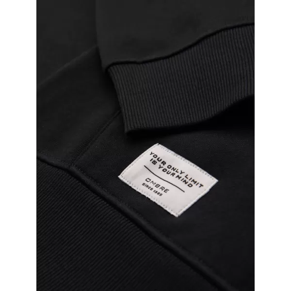  Muški sweatshirt OMBRE OM-SSBN-0270 CRNA 