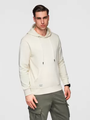Muški sweatshirt OMBRE OM-SSBN-0270 KREMA