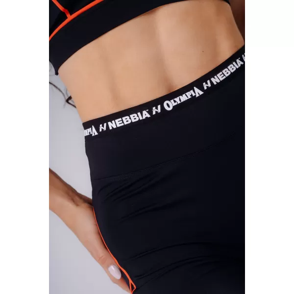  Ženske kratke hlače NEBBIA OLYMPIA HIGH-WAIST 937 CRNA 