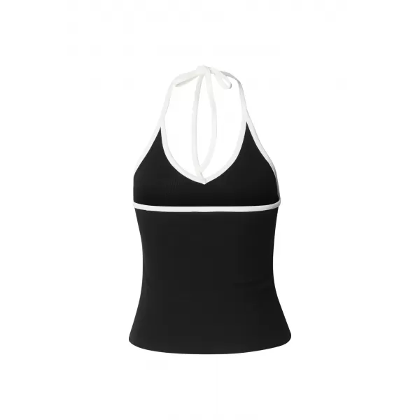  Ženski top URBAN CLASSICS TB8352-00007 CRNA 