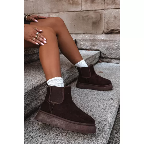  Ženske cipele BIG STAR SHOES UU274174 SMEĐE/BEŽ SJENE 