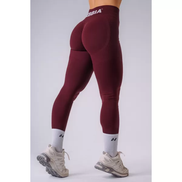  Ženske tajice NEBBIA FLOW SEAMLESS 496 KLARET 