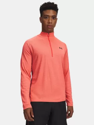 Muška majica kratkih rukava UNDER ARMOUR TECH TEXTURED 1/2 ZIP 1382797-690 CRVENA