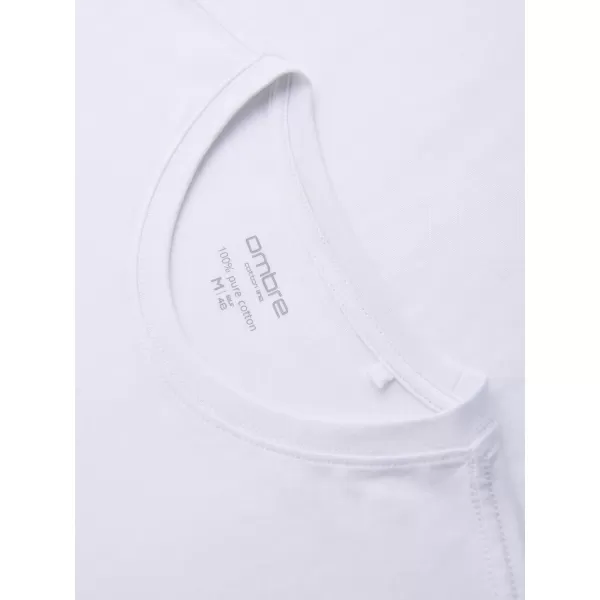  Muška majica kratkih rukava OMBRE OM-LSBL-0142 BIJELA 