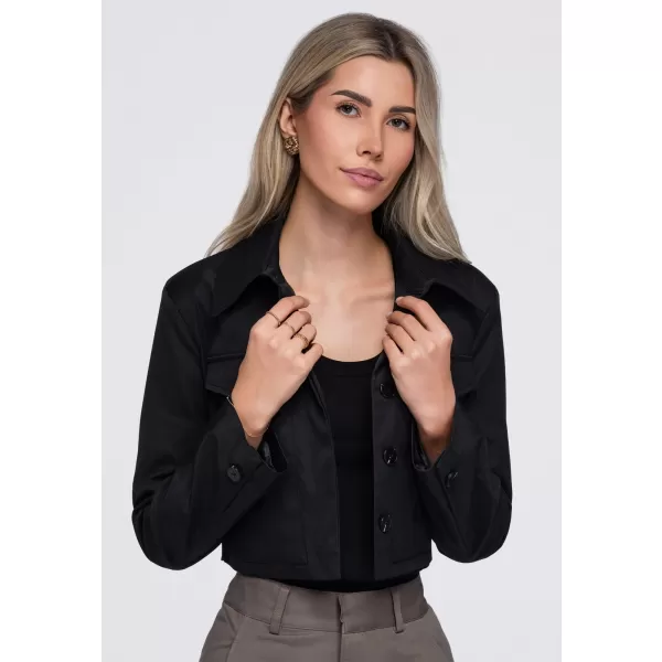  Ženska jakna OMBRE OW-BL-E0007 CRNA 