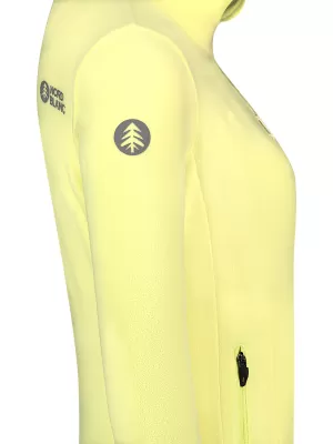 Ženska lagana majica od flisa NORDBLANC MAPLE NBSFL8374 SVIJETLOŽUTA