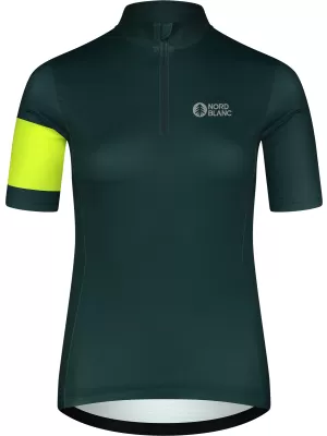 Ženski biciklistički dres NORDBLANC ENTHUSIAST NBSLF8084 ZELENA