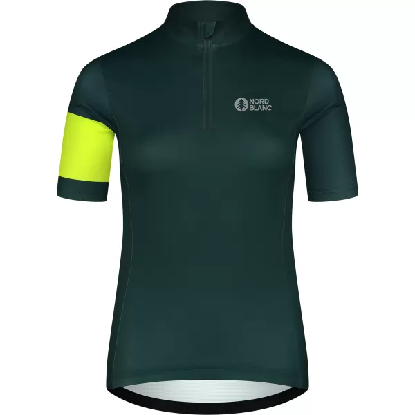  Ženski biciklistički dres NORDBLANC ENTHUSIAST NBSLF8084 ZELENA 