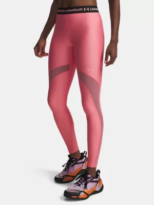 Ženske tajice UNDER ARMOUR HEATGEAR MESH LEGGING 6010009-600 RUŽIČASTA