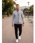 Muški sweatshirt 4F WMM00TSWSM2547 HLADNI SVIJETLO SIVI MELANGE