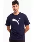 Muška majica kratkih rukava PUMA TEAMRISE LOGO JERSEY COTTON 658705-06 PUMA TAMNOPLAVA/PUMA BIJELA