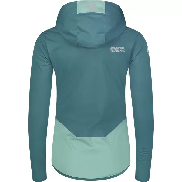  Ženska softshell jakna NORDBLANC OUTLAND NBSSL8324 ZELENO/SIVO 