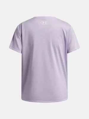 Majica za djevojčice UNDER ARMOUR TECH TWIST WDMK LOGO SS 6007134-536 LJUBIČASTA
