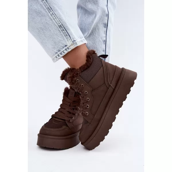  Ženske cipele BIG STAR SHOES UU274168 SMEĐE/BEŽ SJENE 