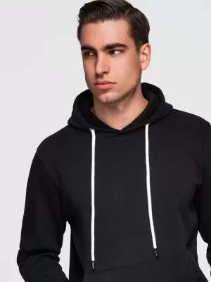 Muški sweatshirt OMBRE OM-SSBN-0270 CRNA