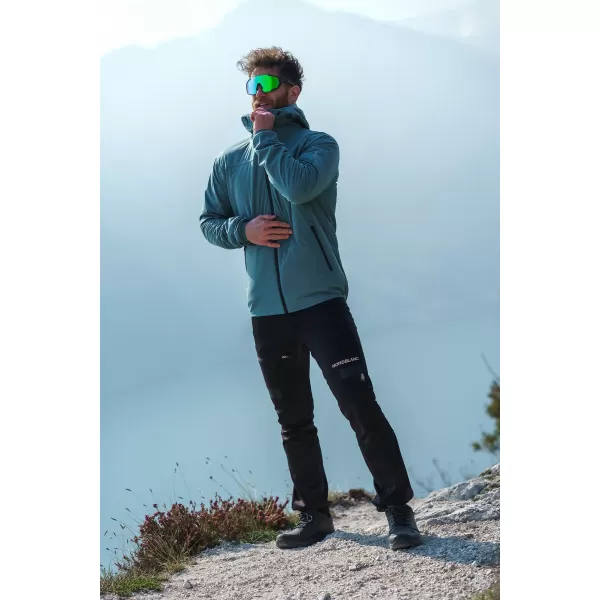  Muške vodootporne hlače za više sportova NORDBLANC RIDGEWALK NBSPM8325 CRNA 