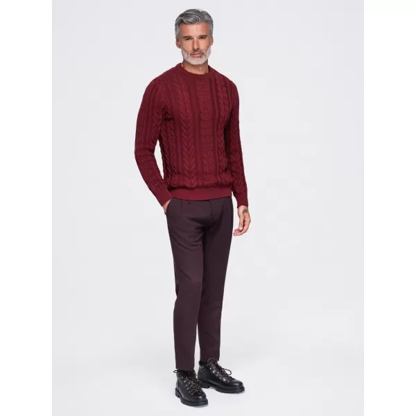  Muški pulover OMBRE OM-SWSW-0191 TAMNOCRVENA 