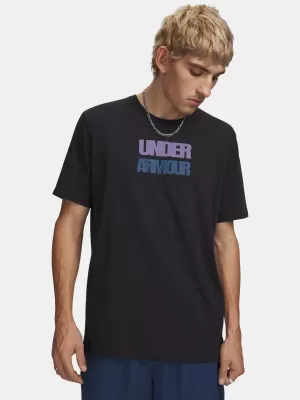 Muška majica kratkih rukava UNDER ARMOUR M BLOCK LOGO SS 6009250-001 CRNA