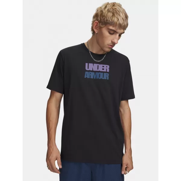  Muška majica kratkih rukava UNDER ARMOUR M BLOCK LOGO SS 6009250-001 CRNA 