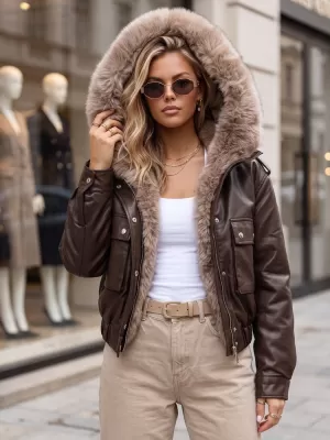 Ženska jakna DSTREET TY5976 SMEĐA