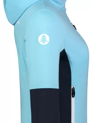 Ženska powerfleece majica NORDBLANC RAVINE NBSFL8336 SVIJETLOPLAVA