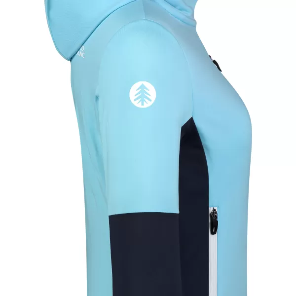  Ženska powerfleece majica NORDBLANC RAVINE NBSFL8336 SVIJETLOPLAVA 