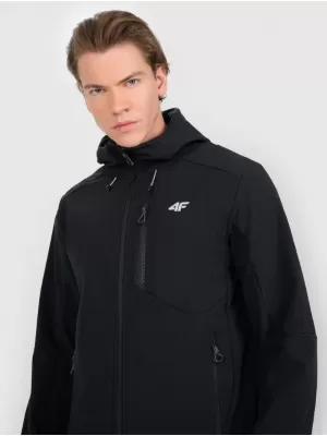 Muška softshell jakna 4F RAW25TSOFM506 DUBOKA CRNA