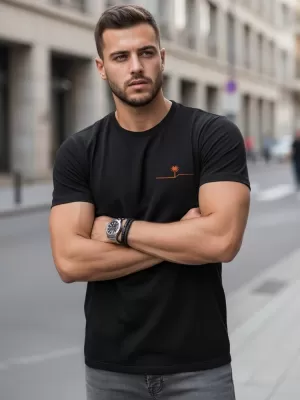 Muška majica kratkih rukava DSTREET NX0156R-BK CRNA