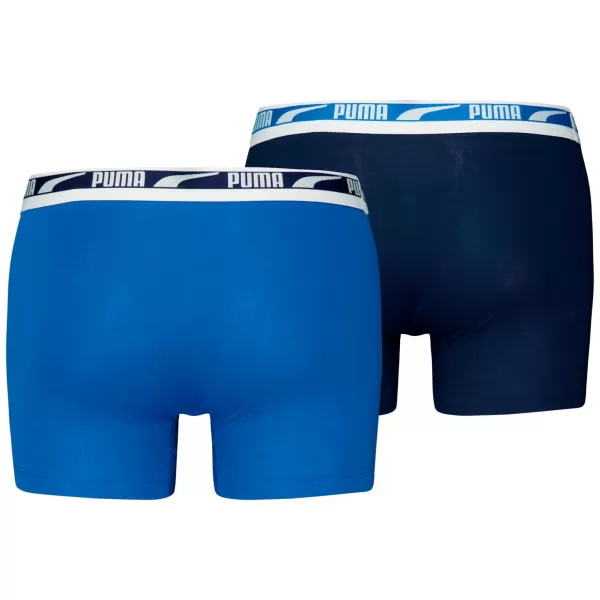  Muške bokserice PUMA MEN EVERYDAY MULTI LOGO BOXER 2P 93832504 PLAVA KOMBINACIJA 
