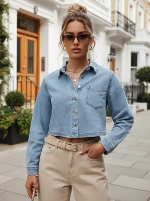Ženska jakna DSTREET TY5691 PLAVA