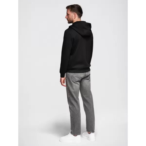  Muški sweatshirt OMBRE OM-SZBC-0196 CRNA 