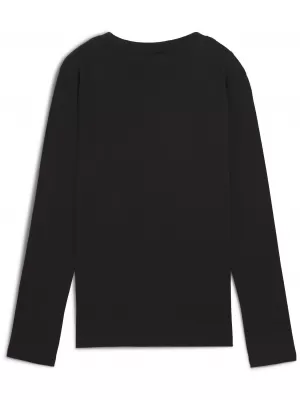 Ženska majica PUMA ESS SMALL NO. 1 LOGO LONGSLEEVE TEE 682380-01 PUMA CRNA