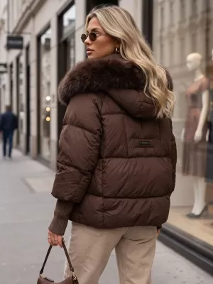 Ženska jakna DSTREET TY5744 SMEĐA