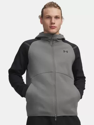 Muški sweatshirt UNDER ARMOUR UNSTOPPABLE FLC FZ HD EU 1389352-709 ZELENA
