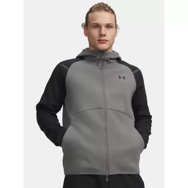  Muški sweatshirt UNDER ARMOUR UNSTOPPABLE FLC FZ HD EU 1389352-709 ZELENA 