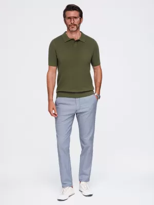 Muška polo majica OMBRE OM-POSS-0178 MASLINA