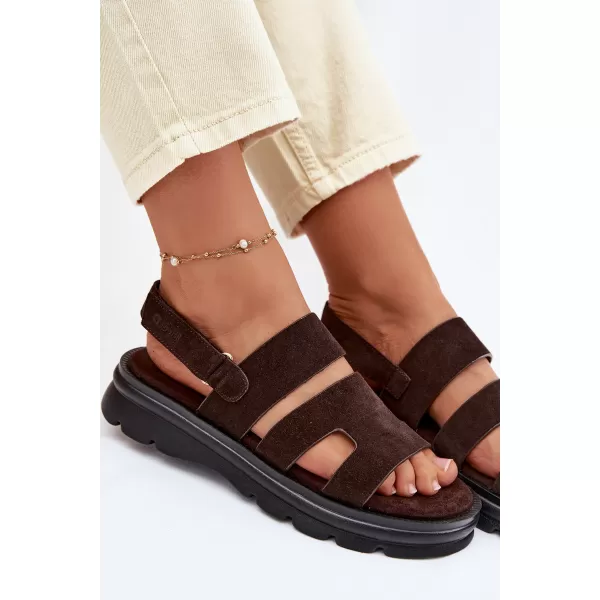  Ženske sandale BIG STAR SHOES TT274483 SMEĐA/BEŽ 