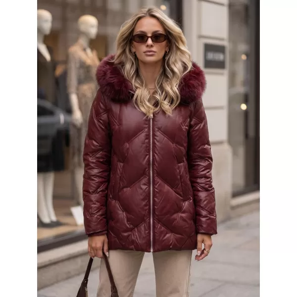  Ženska jakna DSTREET TY5813 TAMNOCRVENA 