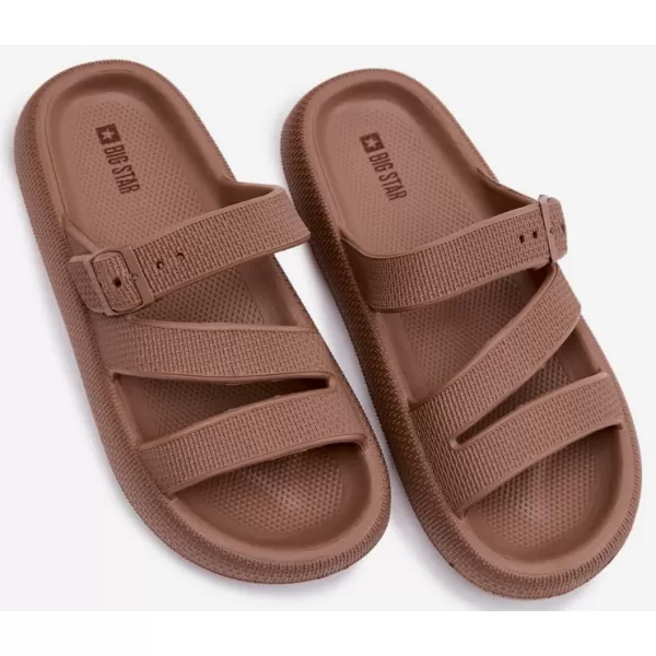  Ženske papuče BIG STAR SHOES 42155-19 SMEĐA/BEŽ 