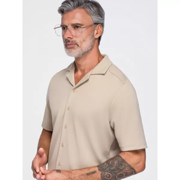  Muška košulja OMBRE OM-SHCS-0220 BEŽ 