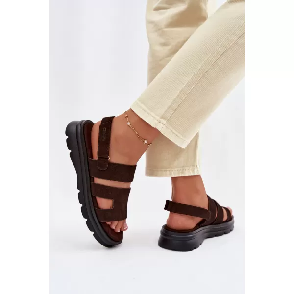  Ženske sandale BIG STAR SHOES TT274483 SMEĐA/BEŽ 