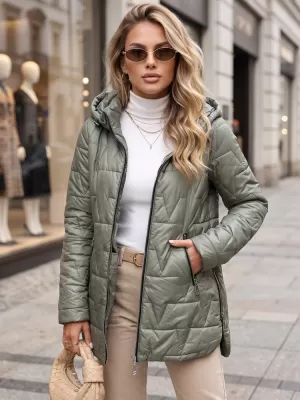 Ženska jakna DSTREET TY5794 ZELENA