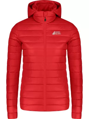 Prošivena ženska jakna NORDBLANC NIMBUS WJL8395 CRVENA