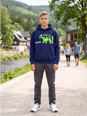 Dječji sweatshirt ALTISPORT ALM193422 PONOĆNO PLAVA