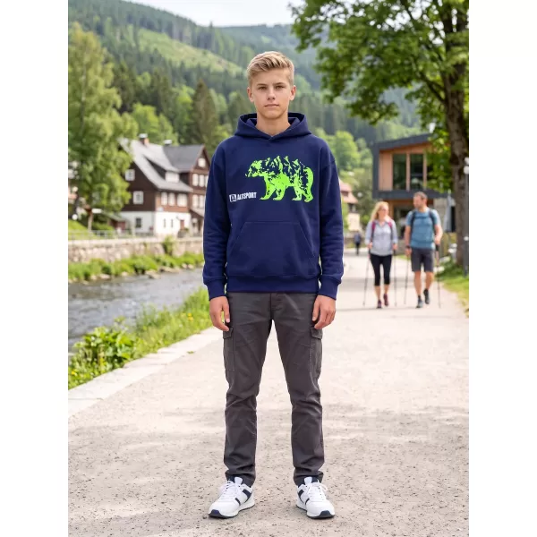  Dječji sweatshirt ALTISPORT ALM193422 PONOĆNO PLAVA 