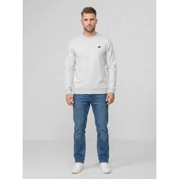  Muški sweatshirt 4F WMM00TSWSM2549 HLADNI SVIJETLO SIVI MELANGE 