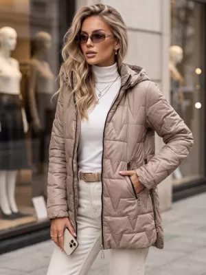 Ženska jakna DSTREET TY5793 KARAMELA