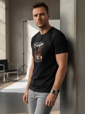 Muška majica kratkih rukava DSTREET NX059R CRNA