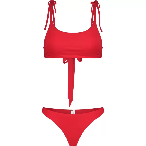  Ženski donji dio bikinija NORDBLANC GLITZ NBSSS8240 CRVENA 